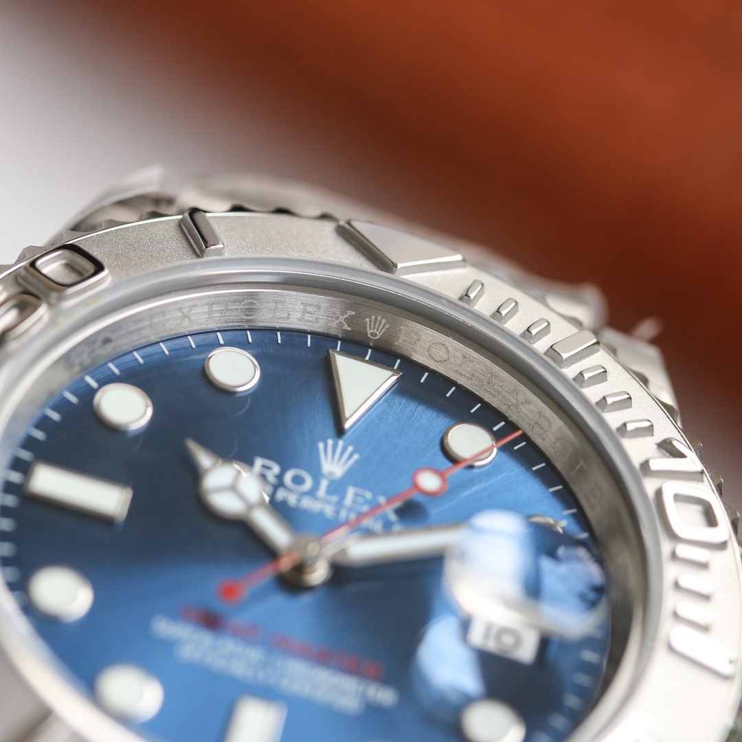Rolex YACHT-MASTER Blue Stainless Steel Oyster Perpetua116622 Men's Wristwatch 40 mm