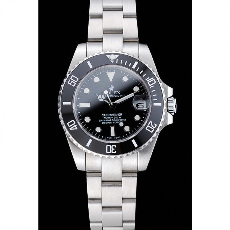 Replica Rolex Submariner 35mm Black Dial 1454153