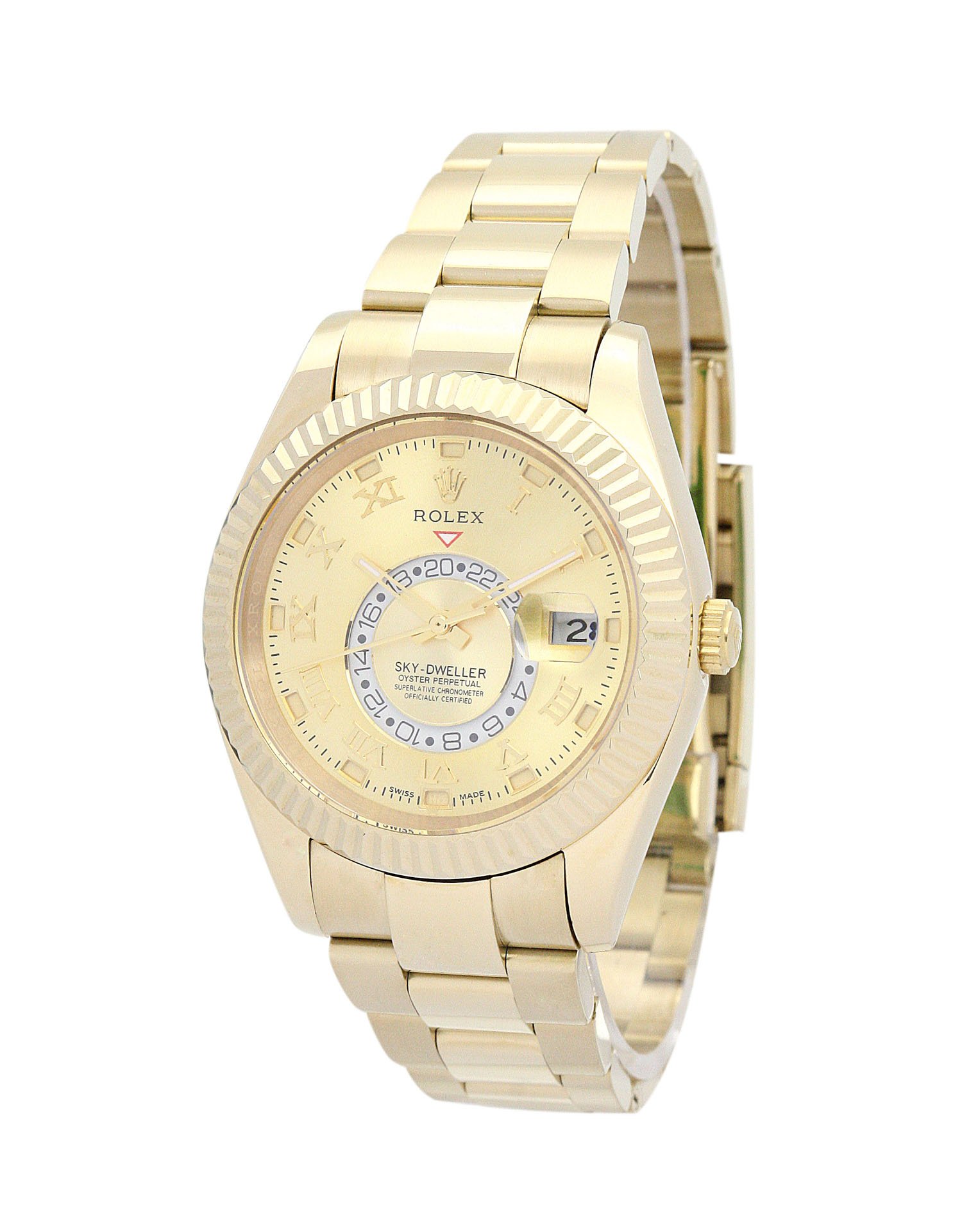 Replica Rolex Sky-Dweller 42mm Champagne Dial 326938