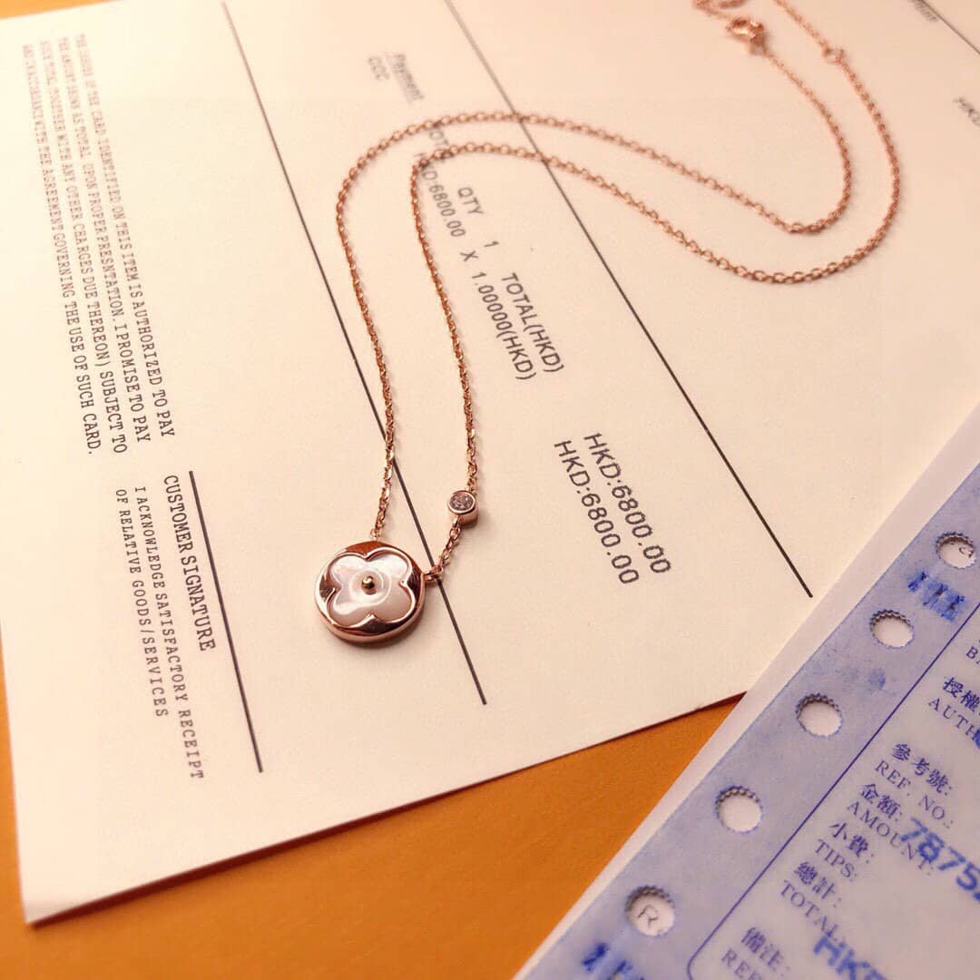 Fake Louis Vuitton Logo Necklace