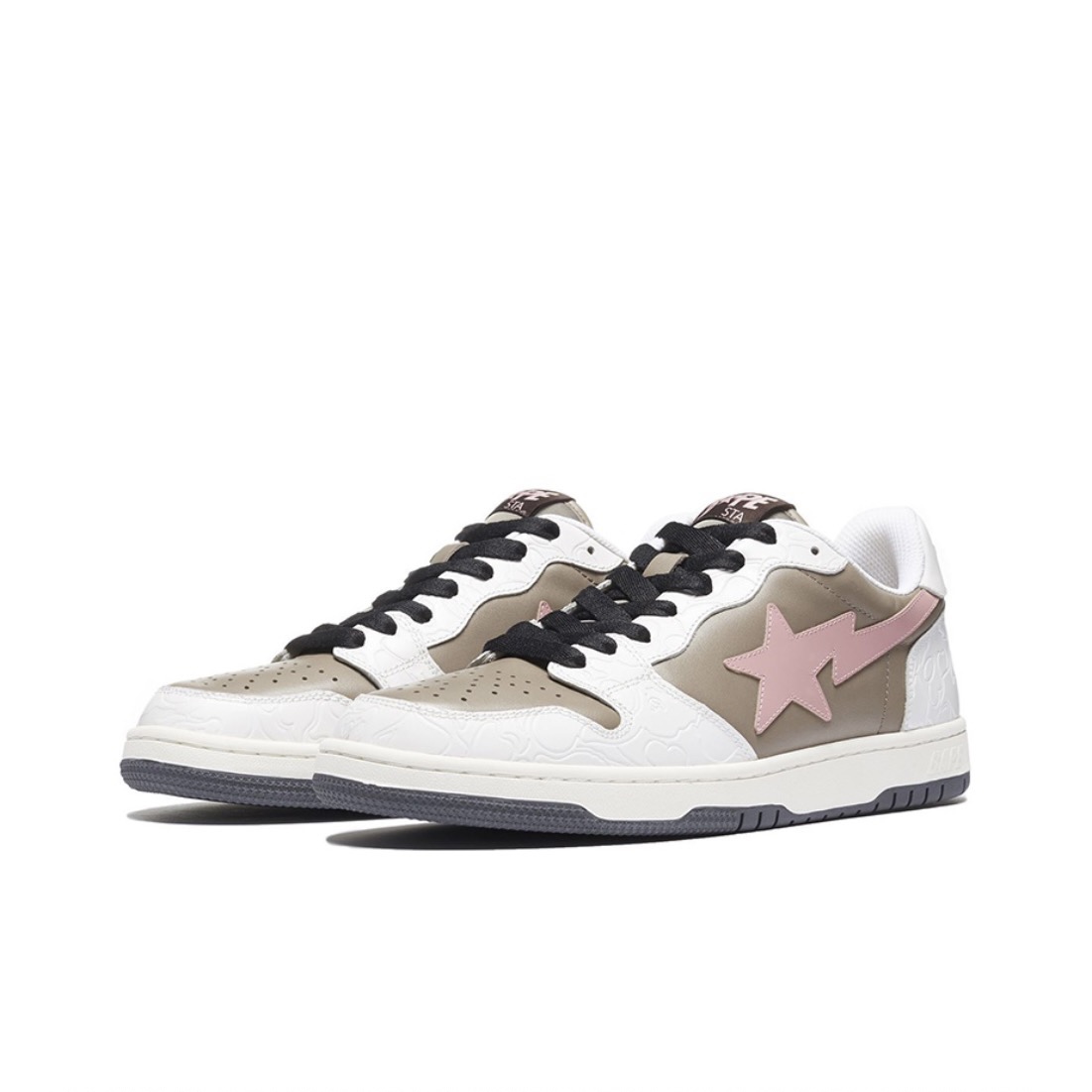 A BATHING APE BAPE COURT STA BROWN PINK 1H20191030-PNK