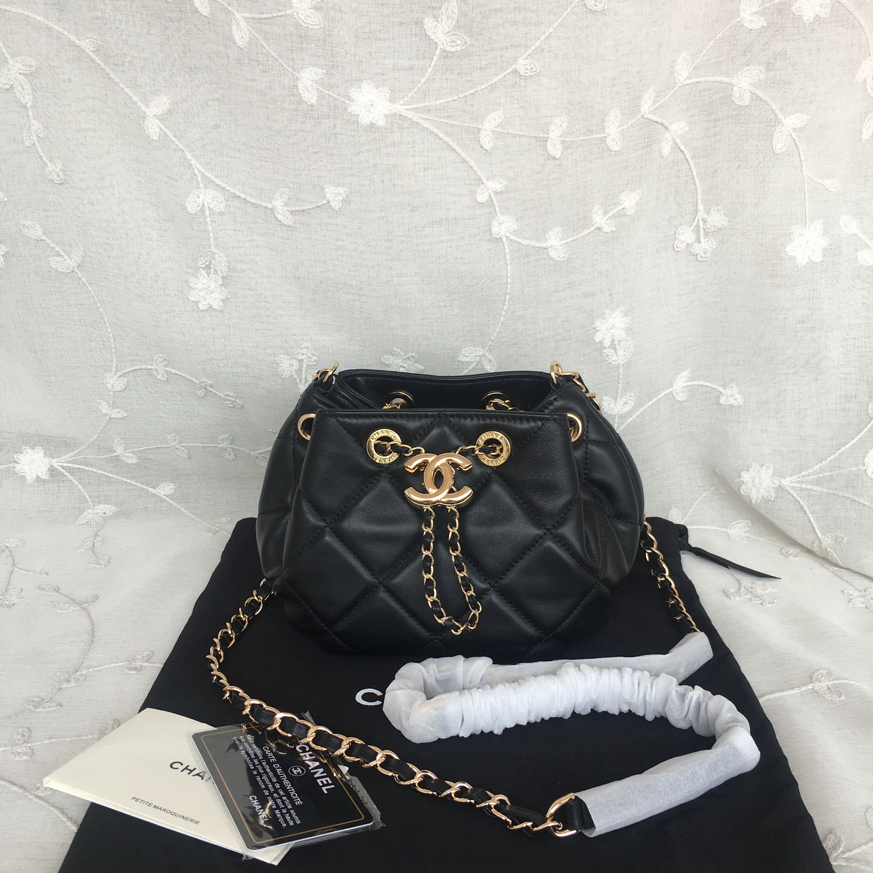 CHANEL DRAWSTRING BAG AS1801