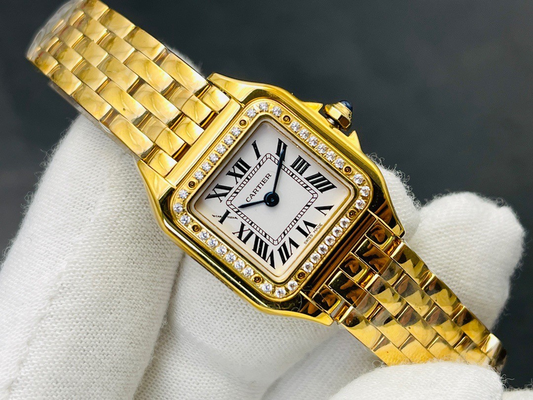 Cartier Panthère 18K Yellow Gold & Diamonds Ladies Watch, WJPN0016