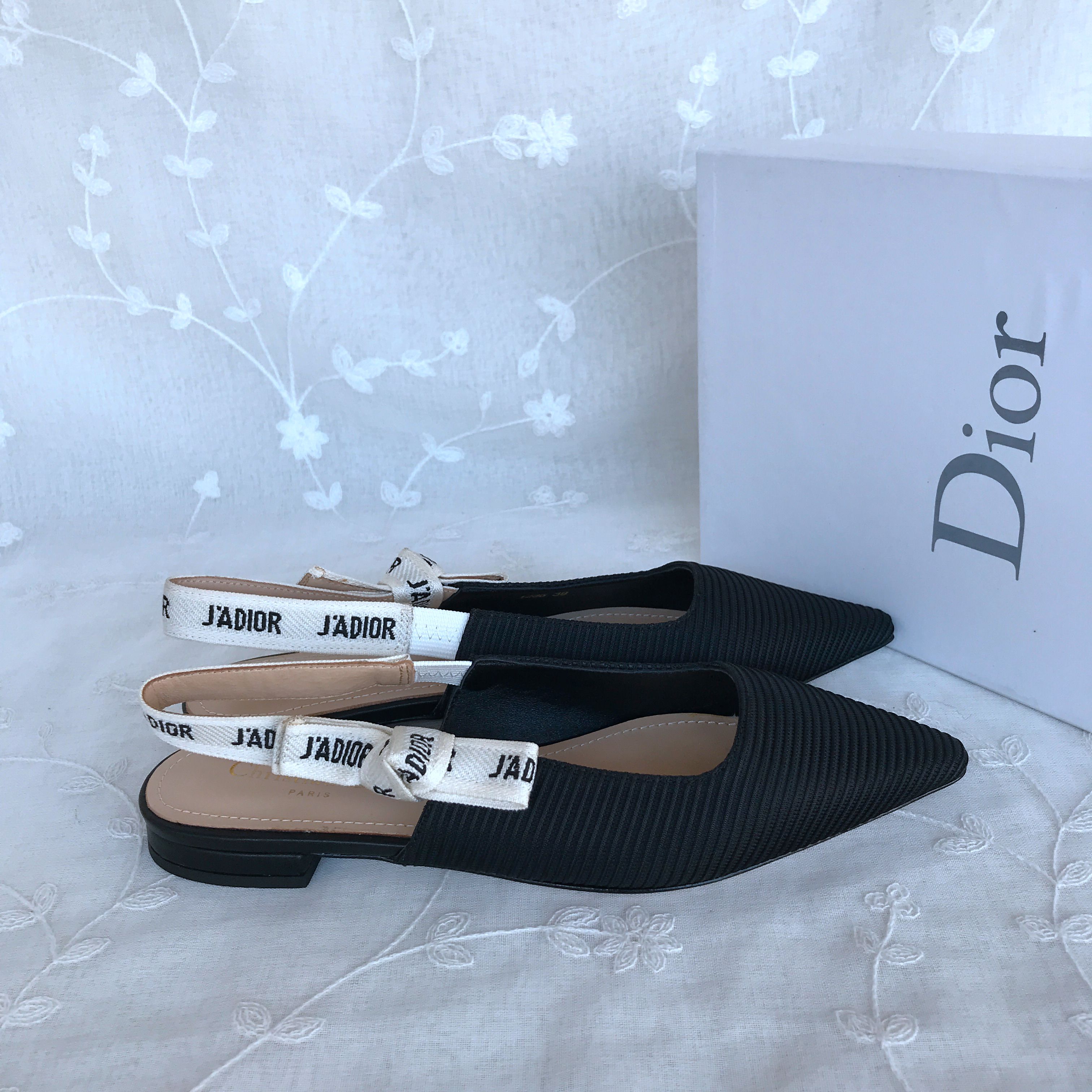 Dior Flat Sandals  Canvas 424626