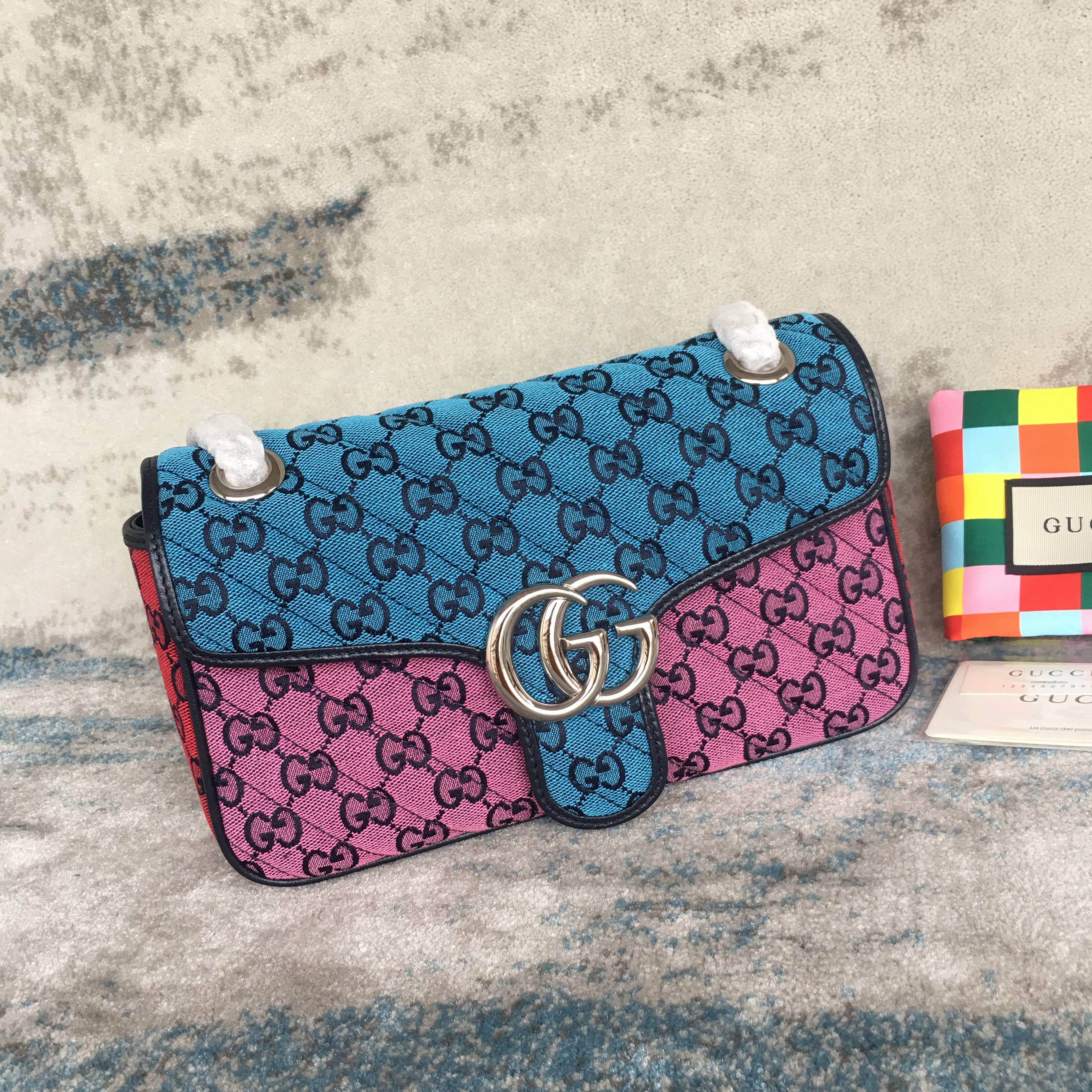 Gucci Marmont Multicolor small shoulder bag 443497