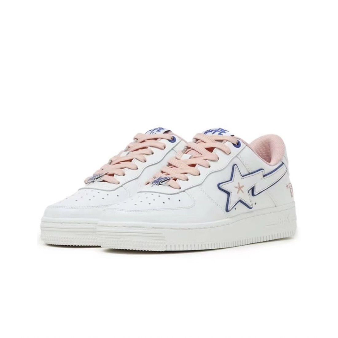 A BATHING APE BAPE STA BAPY WHITE PINK W BPYSNSN0061C