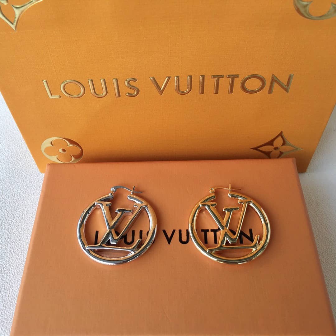 Wholesale Louis Vuitton Logo Earrings