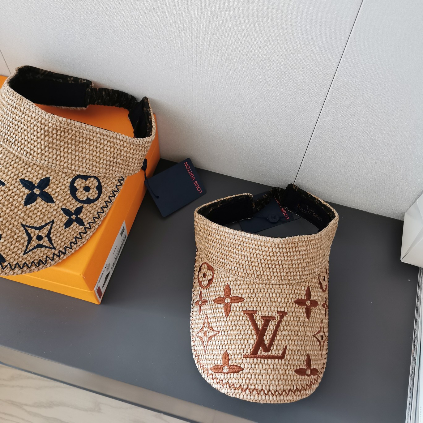 Monogram Embroidery Empty Top Cap