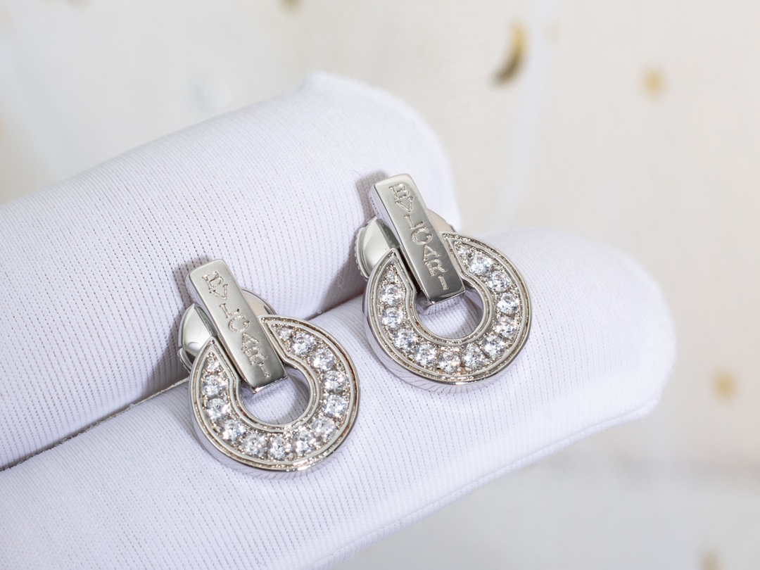 Bvlg@ri Bulgari BV new round cake earrings