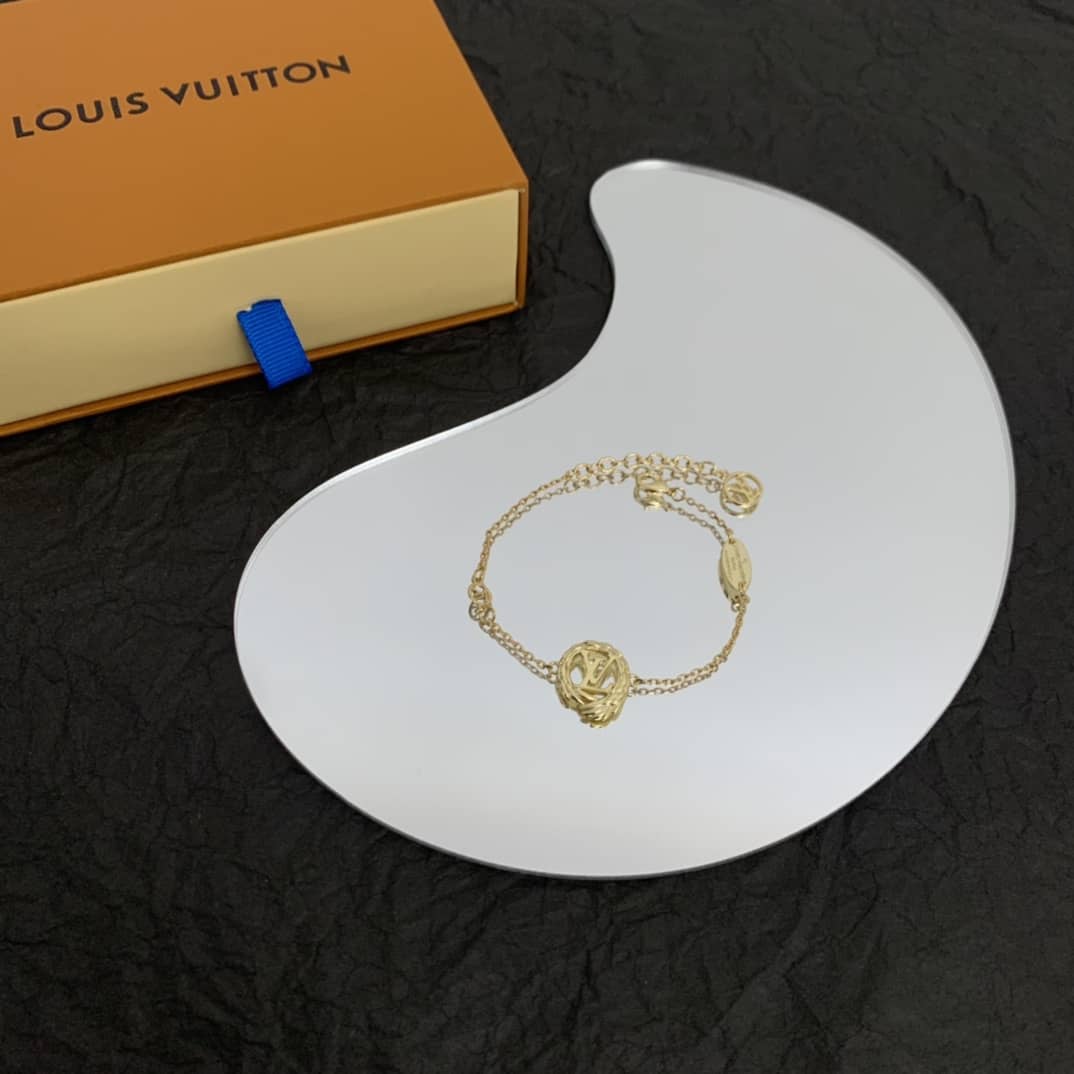 Fake Louis Vuitton Logo Bracelet