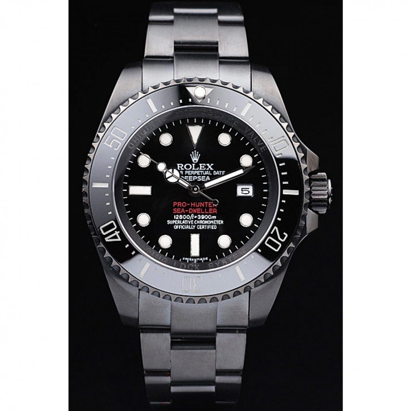 Superclone Rolex Deepsea 42mm Black Dial REP016819