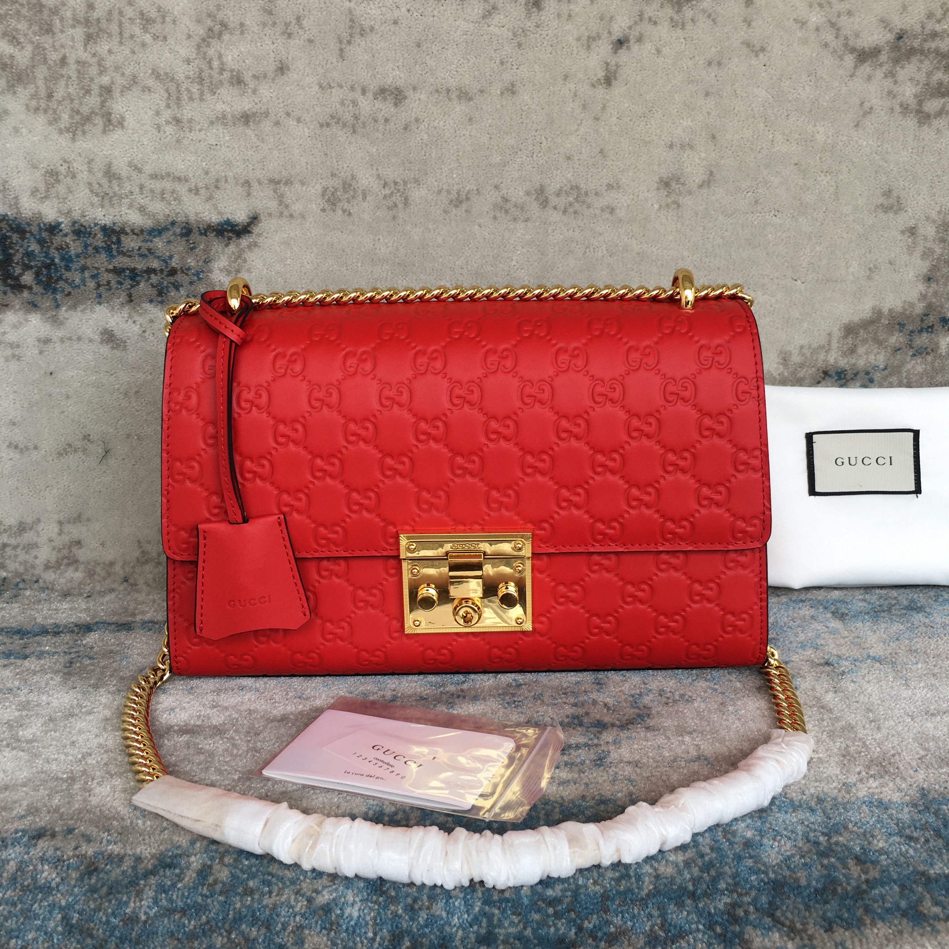 Gucci Padlock supreme shoulder bag 409486