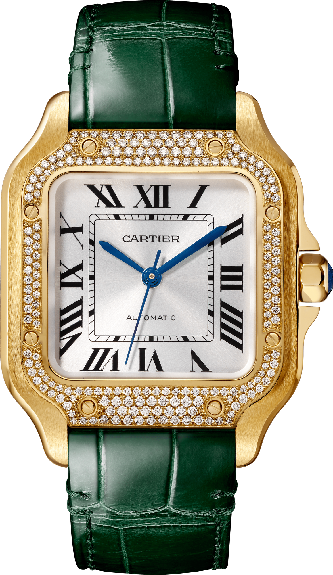 Cartier Santos 18K Yellow Gold & Diamonds Lady’s Watch, WJSA0013