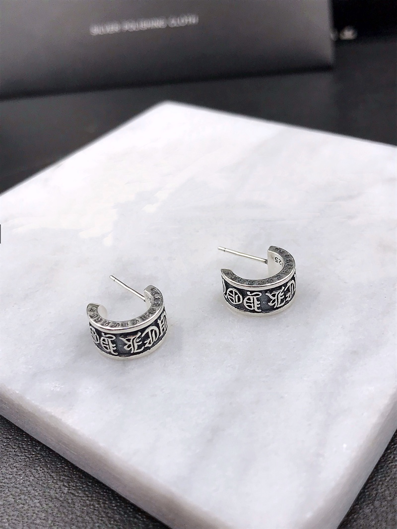 Chrome Hearts Cross alphabet earrings