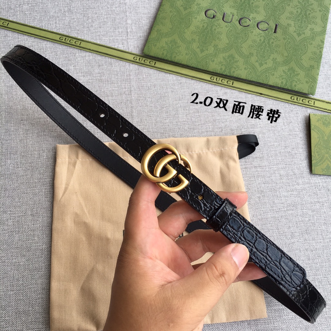 Gucci belt 2.0CM