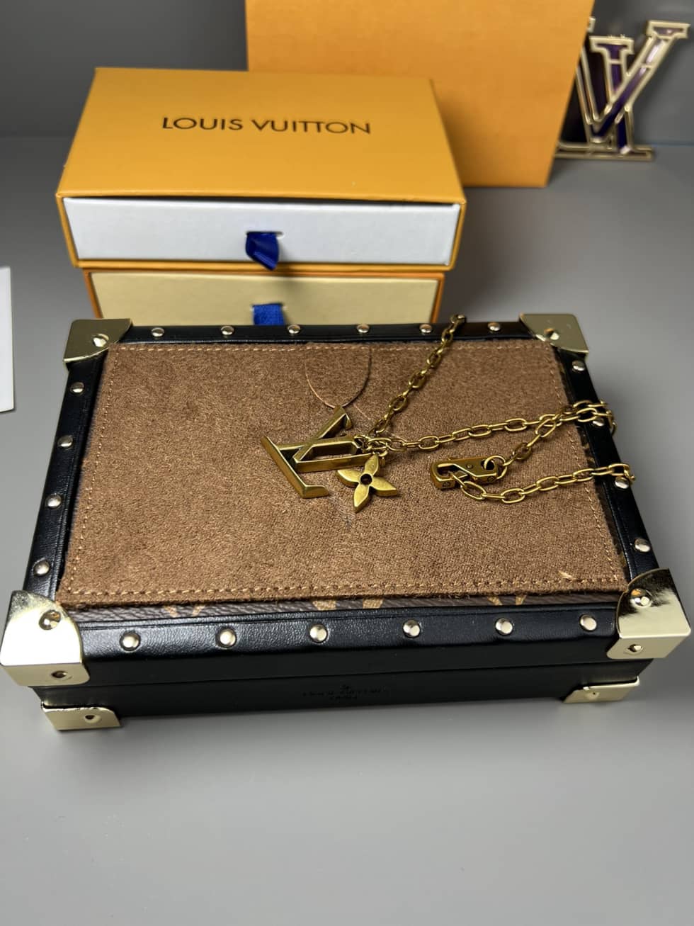 Louis Vuitton Designer Necklace Dupe
