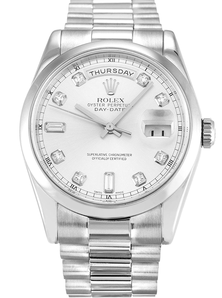 Replica Rolex Day-Date II 41mm Silver Dial 218239