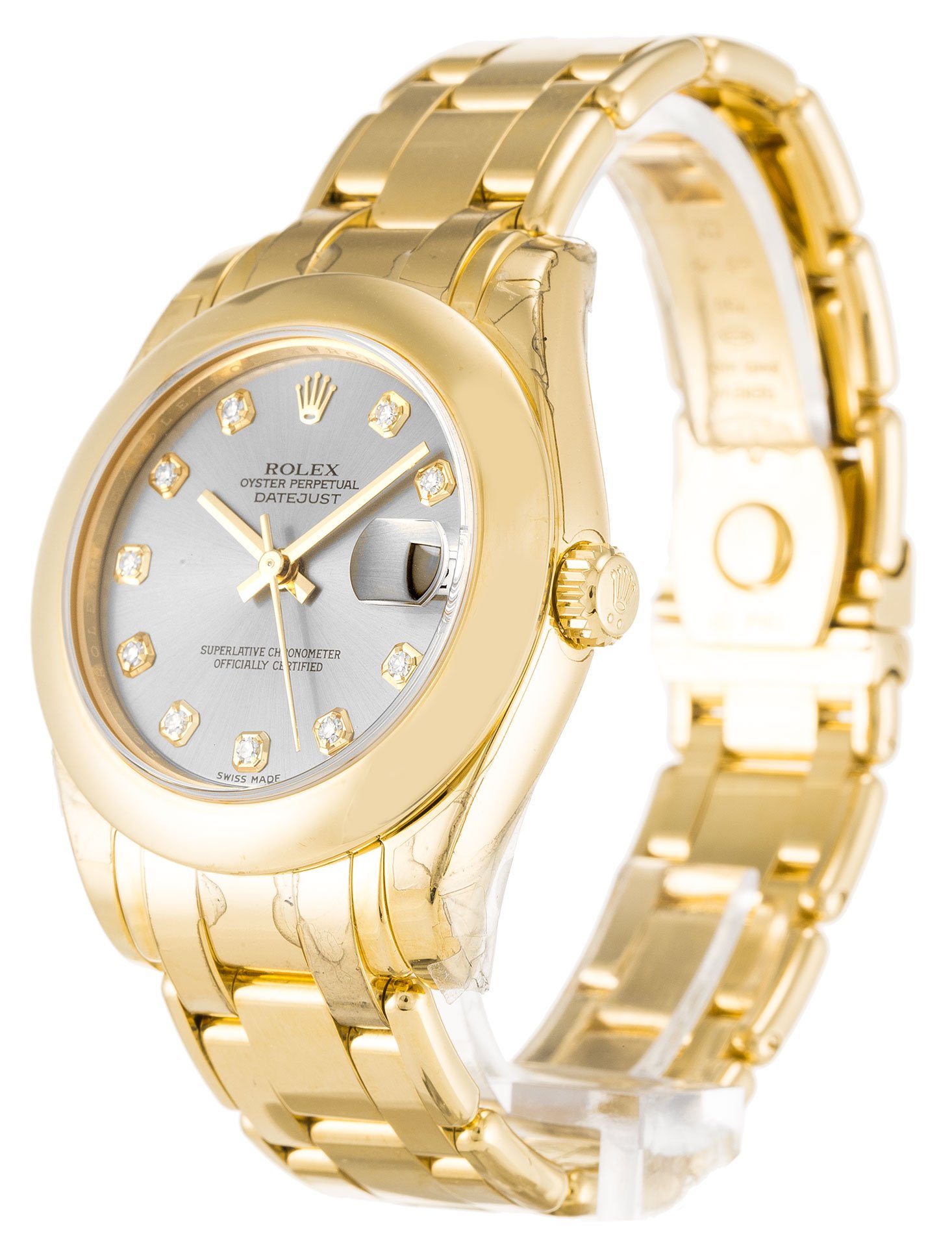 Replica Rolex Pearlmaster 31mm Silver Dial 81208