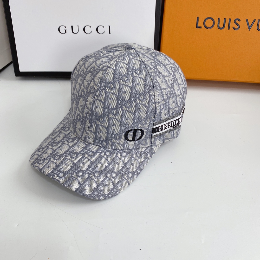 Embroidered Letter Web Baseball Cap