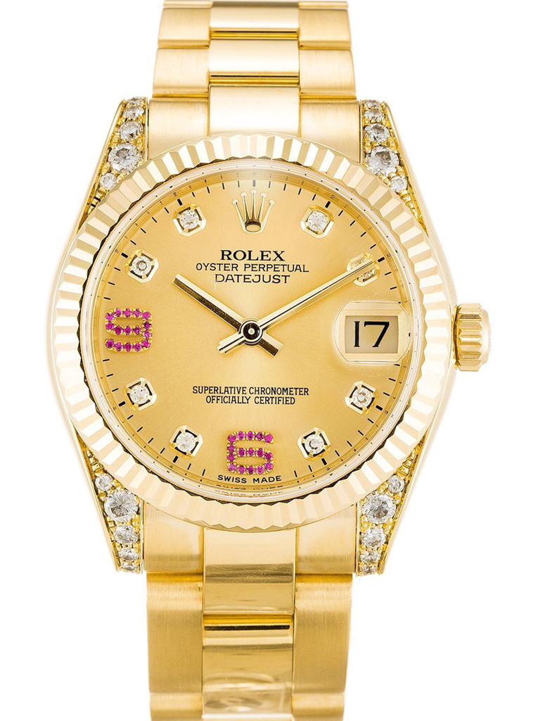 Replica Rolex Datejust Mid-Size 31mm Champagne Dial 178238