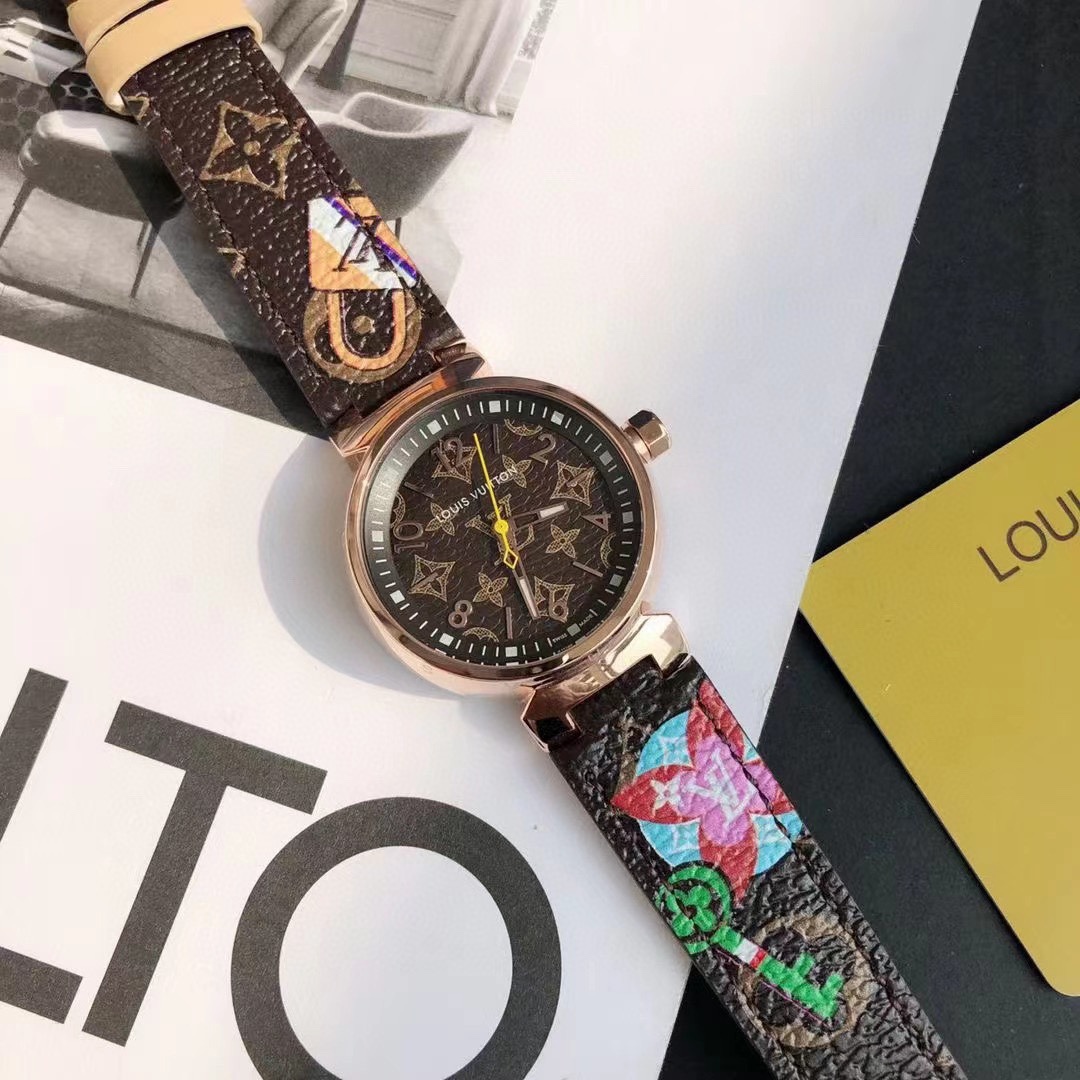 Louis Vuitton TAMBOUR series Tambour World Tour watch watch