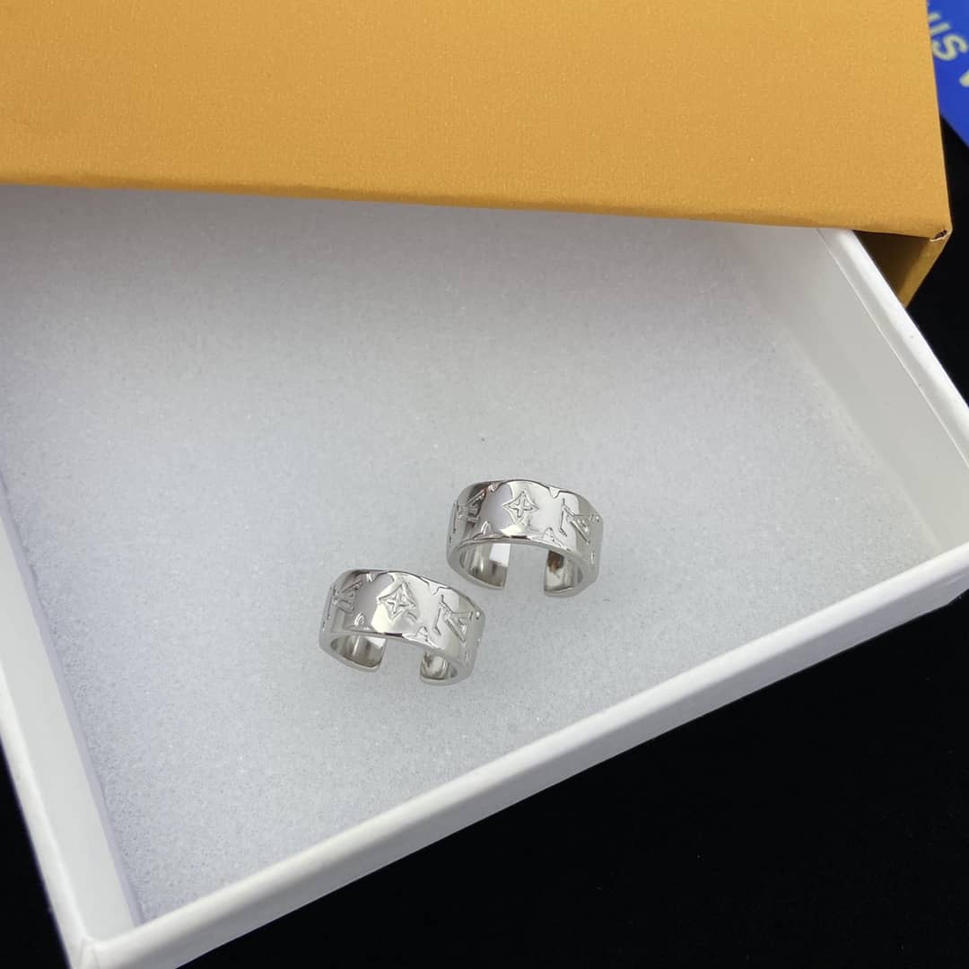 Knockoff Louis Vuitton Logo Earrings