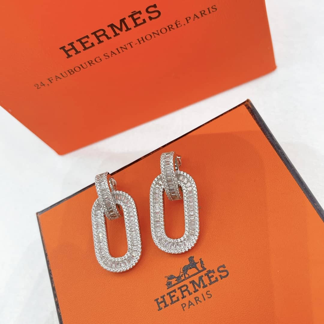 Knockoff Hermes Logo Earrings