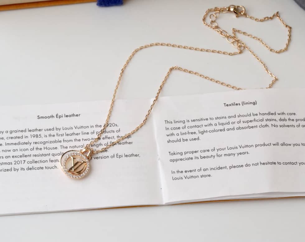 Designer Louis Vuitton Classic Necklace