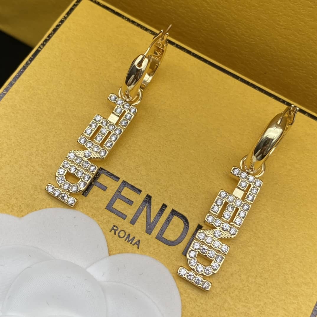 Fendi Imitation Designer Earrings Wholesale