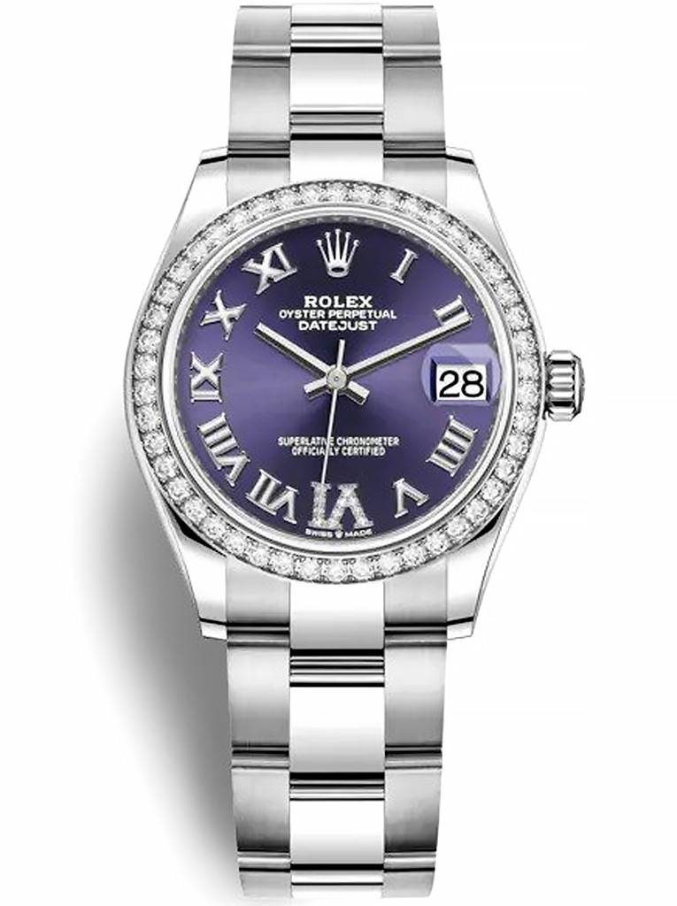 Replica Rolex Datejust 31mm Aubergine Dial 278384RBR
