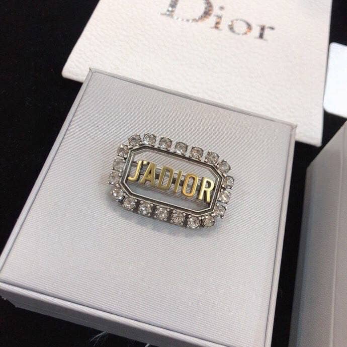 Knockoff Dior Logo Brooch