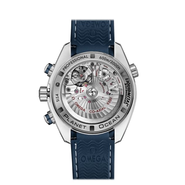 Omega Seamaster Planet Ocean 600M Co-Axial Chronometer Chronograph 45.5mm Titanium Ceramic Bezel Blue Dial Rubber Strap 232.92.46.51.03.001