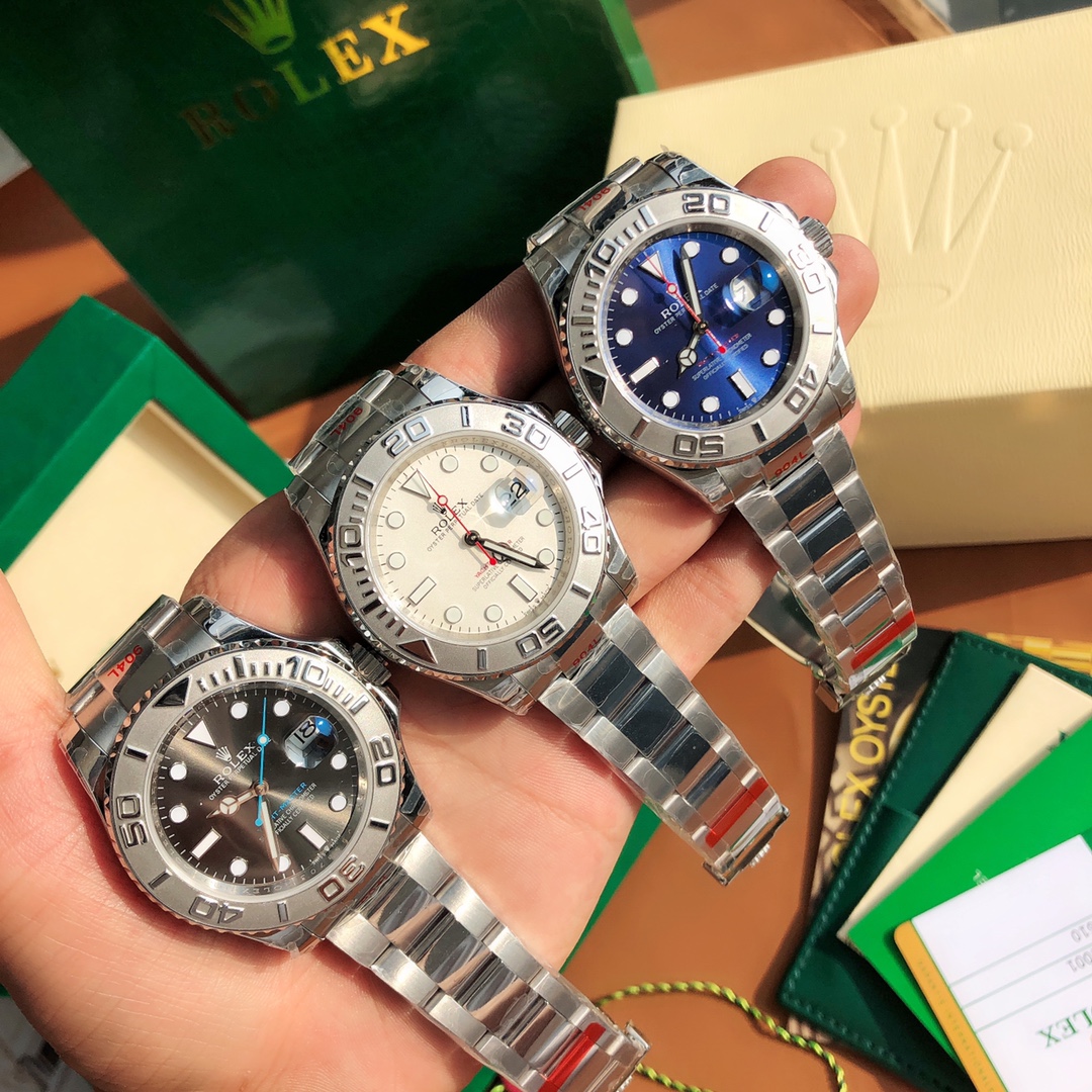 Rolex Blue Stainless Steel Oyster Perpetual 16622 Men's Wristwatch 40 mm