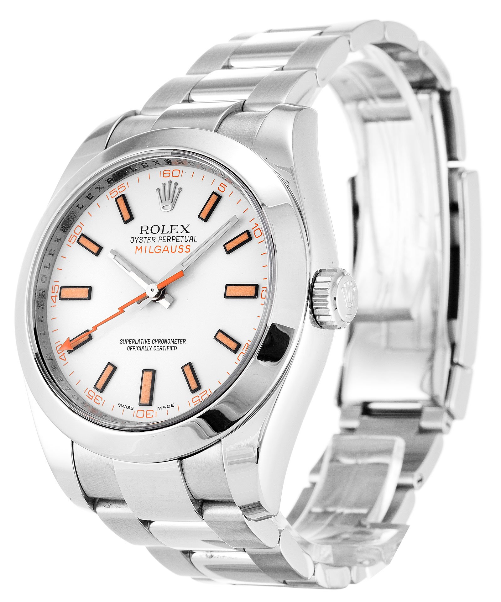 Replica Rolex Milgauss 40mm White Dial 116400