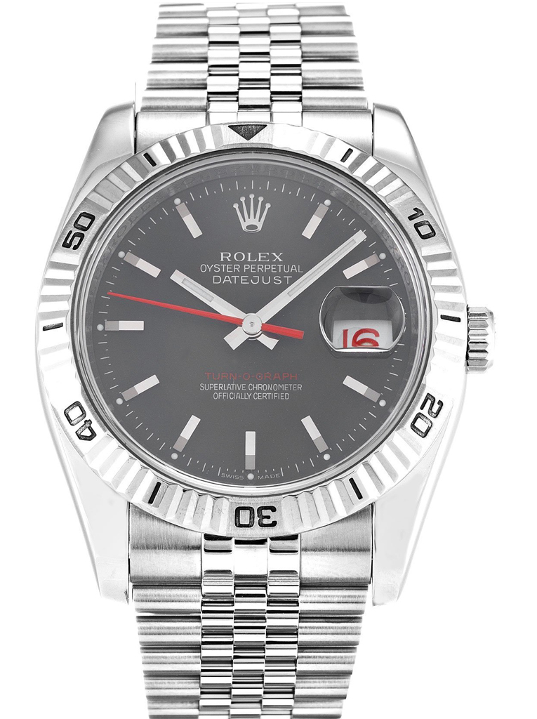 Replica Rolex Datejust Turn-O-Graph 36mm Grey Dial 116264