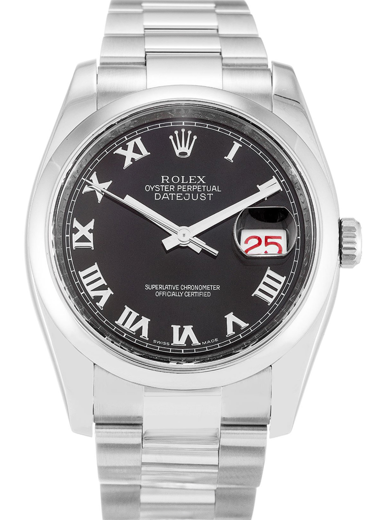 Replica Rolex Datejust 36mm Black Dial 116200