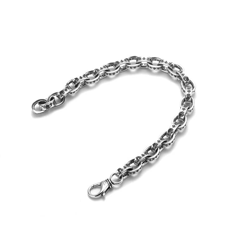 Fake Chrome Hearts Logo Bracelet