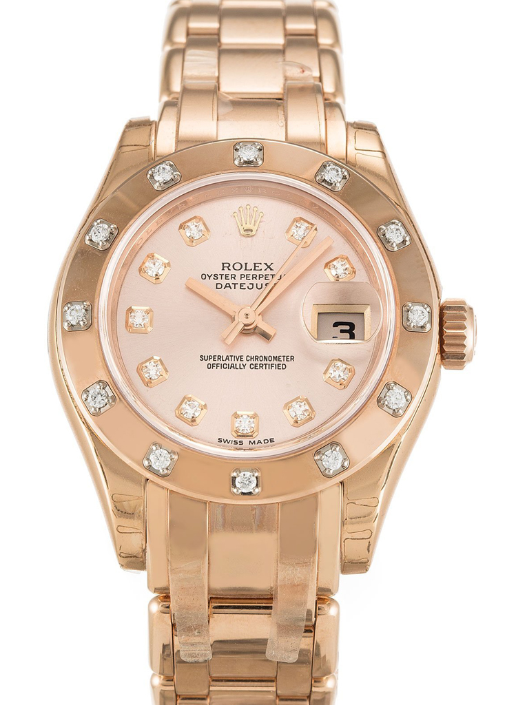 Replica Rolex Pearlmaster 29mm Rose Dial 80315