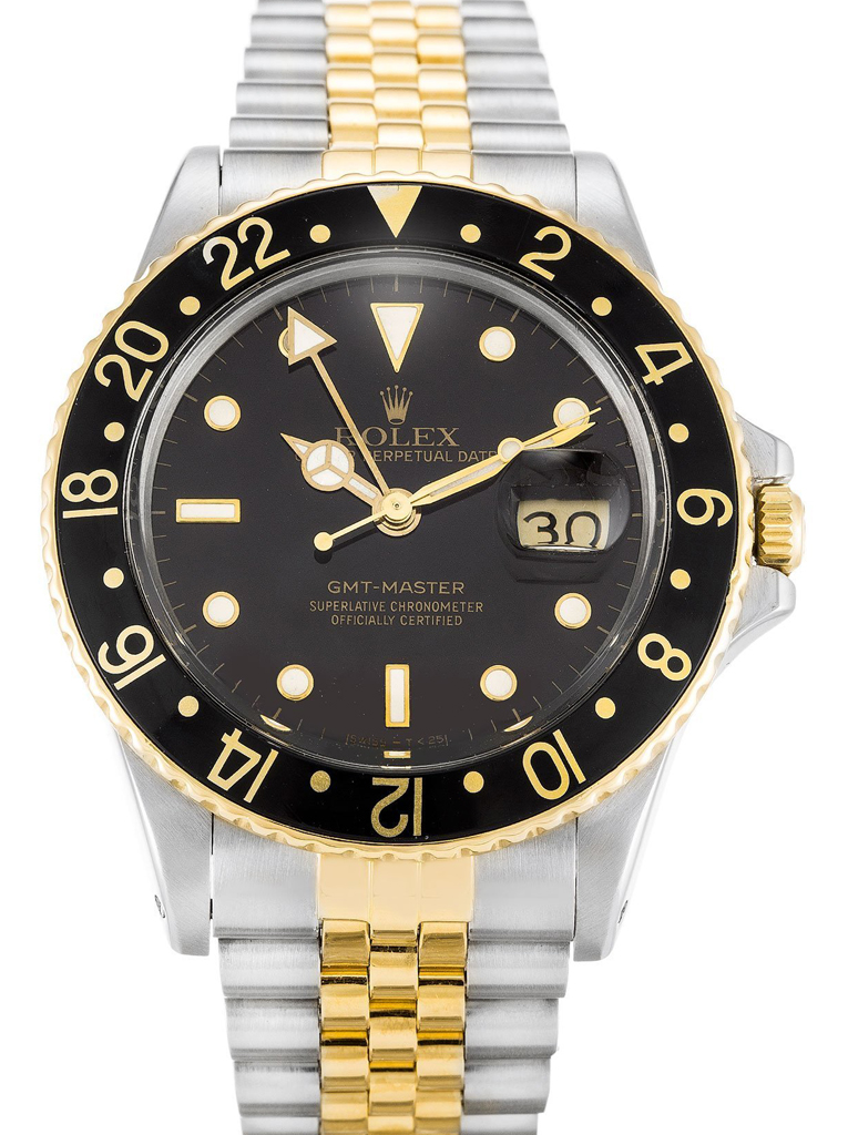 Replica Rolex GMT-Master 38mm Black Dial 16753