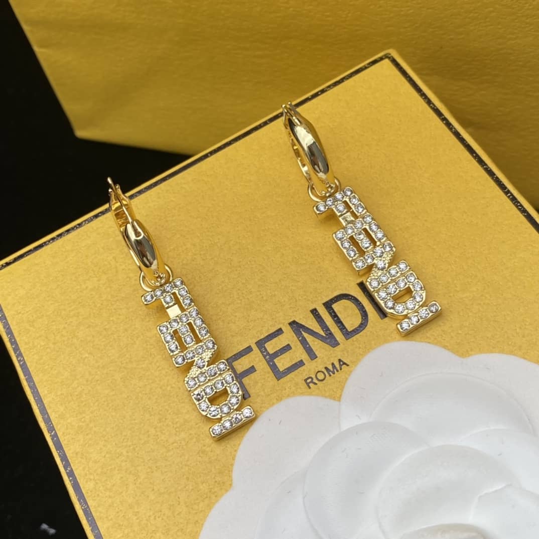 Fendi Imitation Designer Earrings Wholesale