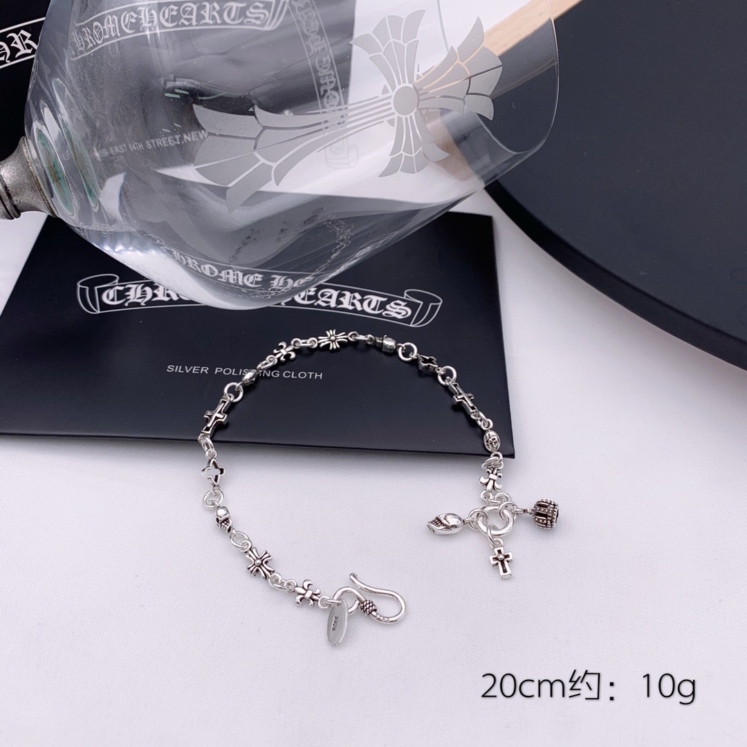 C*hrome Hearts Sterling silver Cross Scout bracelet
