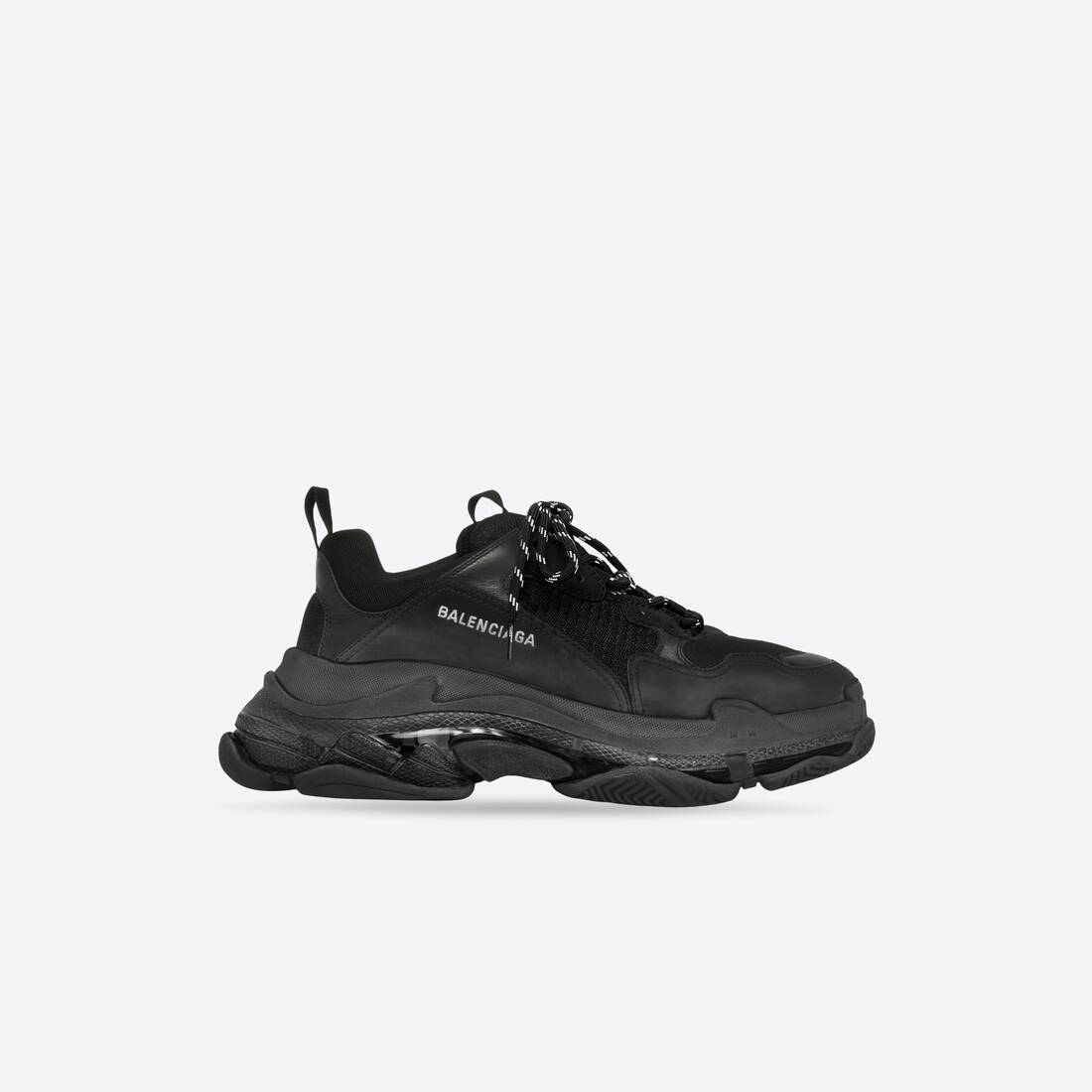 Men's Triple S Sneaker Clear Sole in Black 541624W2FB11000