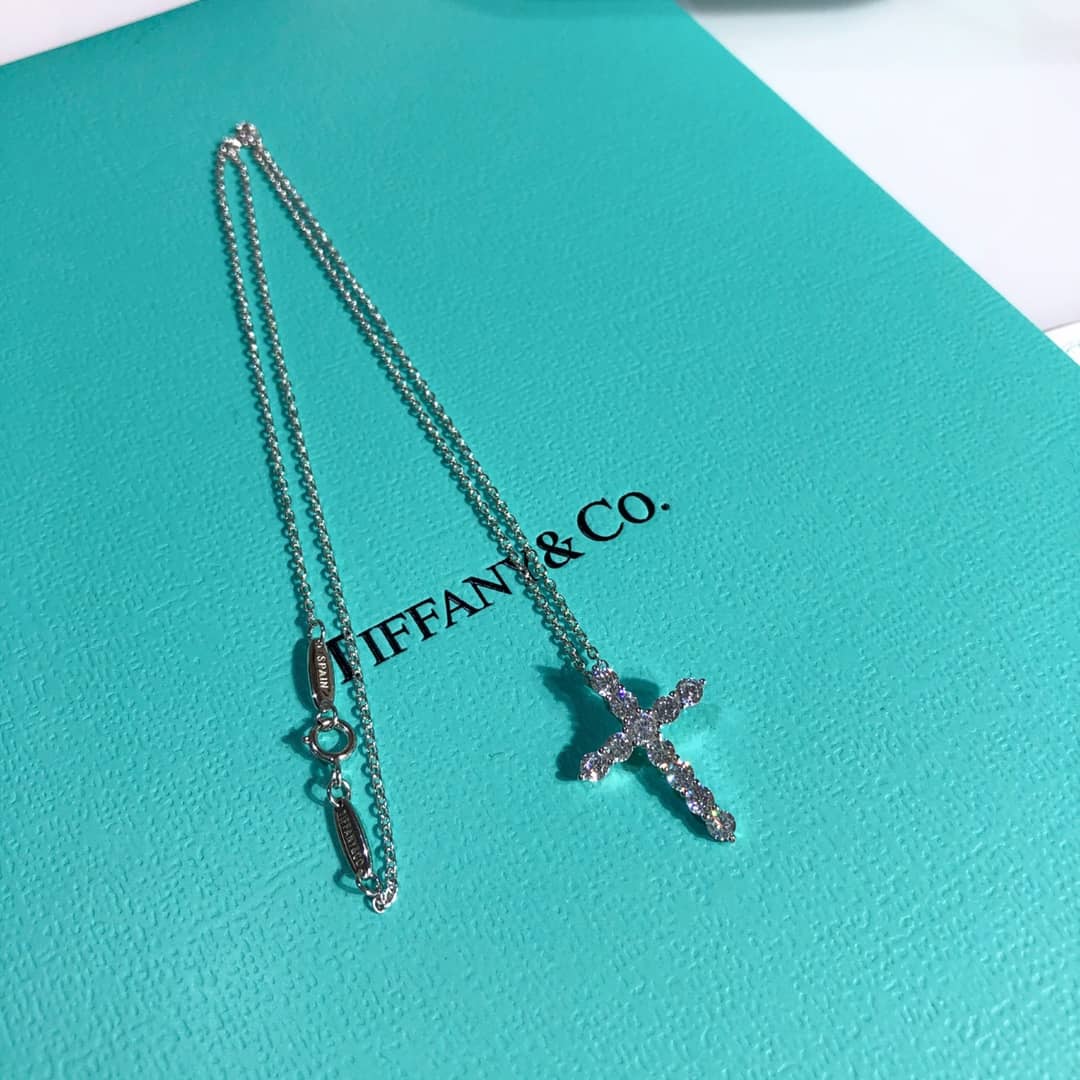 Fake Tiffany Logo Necklace