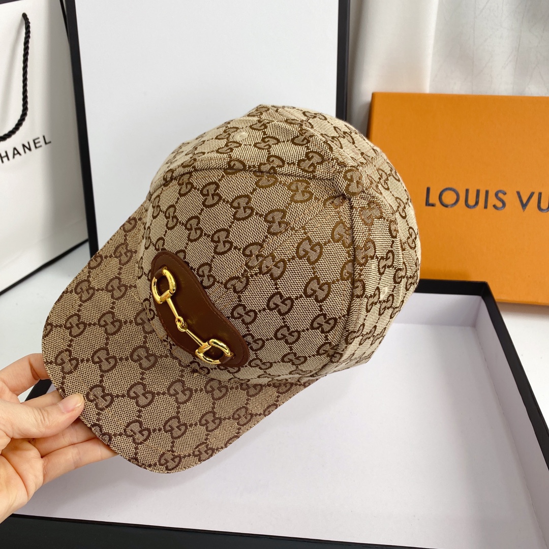 Classic Monogram Pattern Baseball Cap