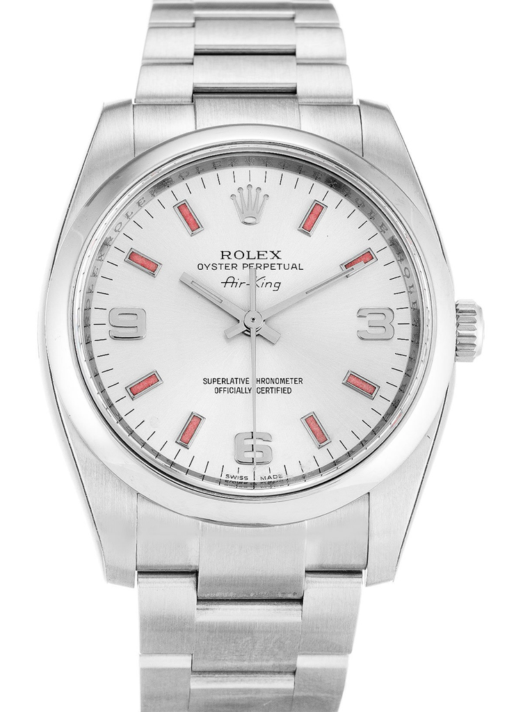 Replica Rolex Air-King 34mm White Dial 114200-2