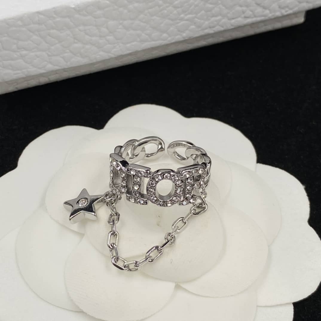 Fake Dior Logo Ring
