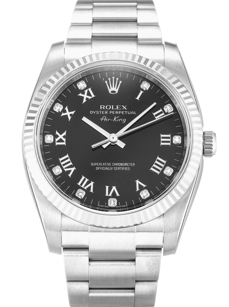 Replica Rolex Air-King 34mm Black Dial 114234