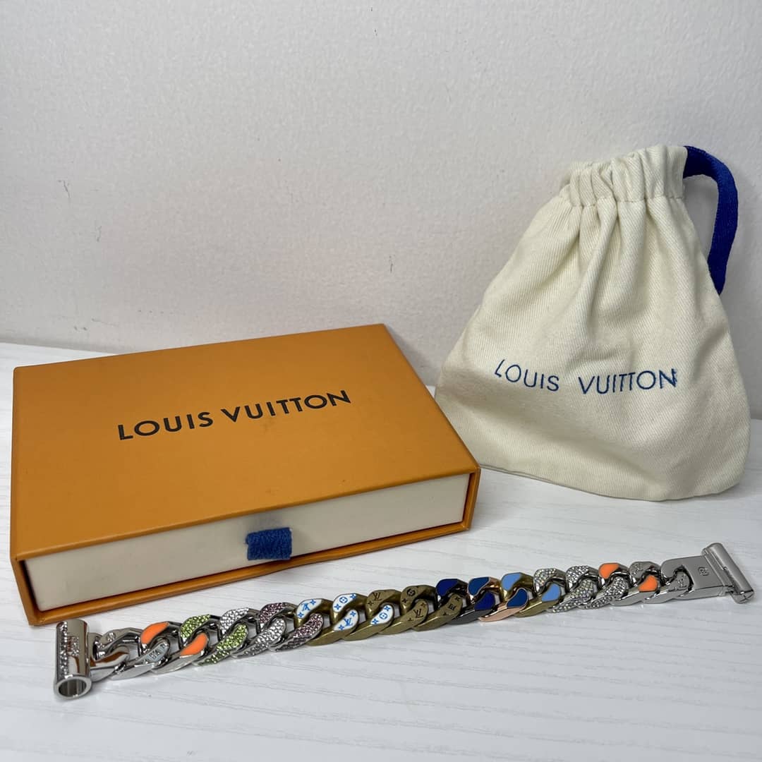 Fake Louis Vuitton Logo Bracelet