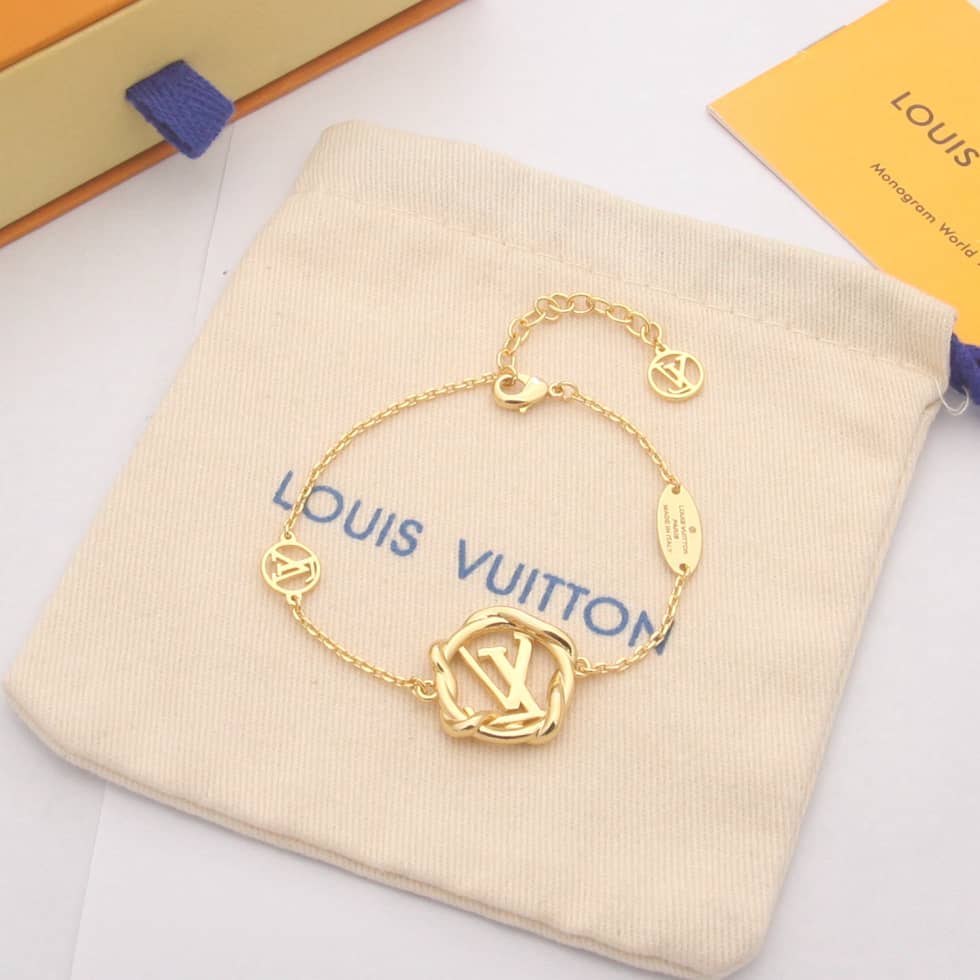 Fake Louis Vuitton Logo Bracelet