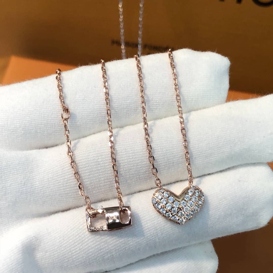 Fake Louis Vuitton Logo Necklace